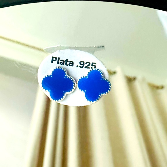 Jewelry - Blue Silver Stud Earrings